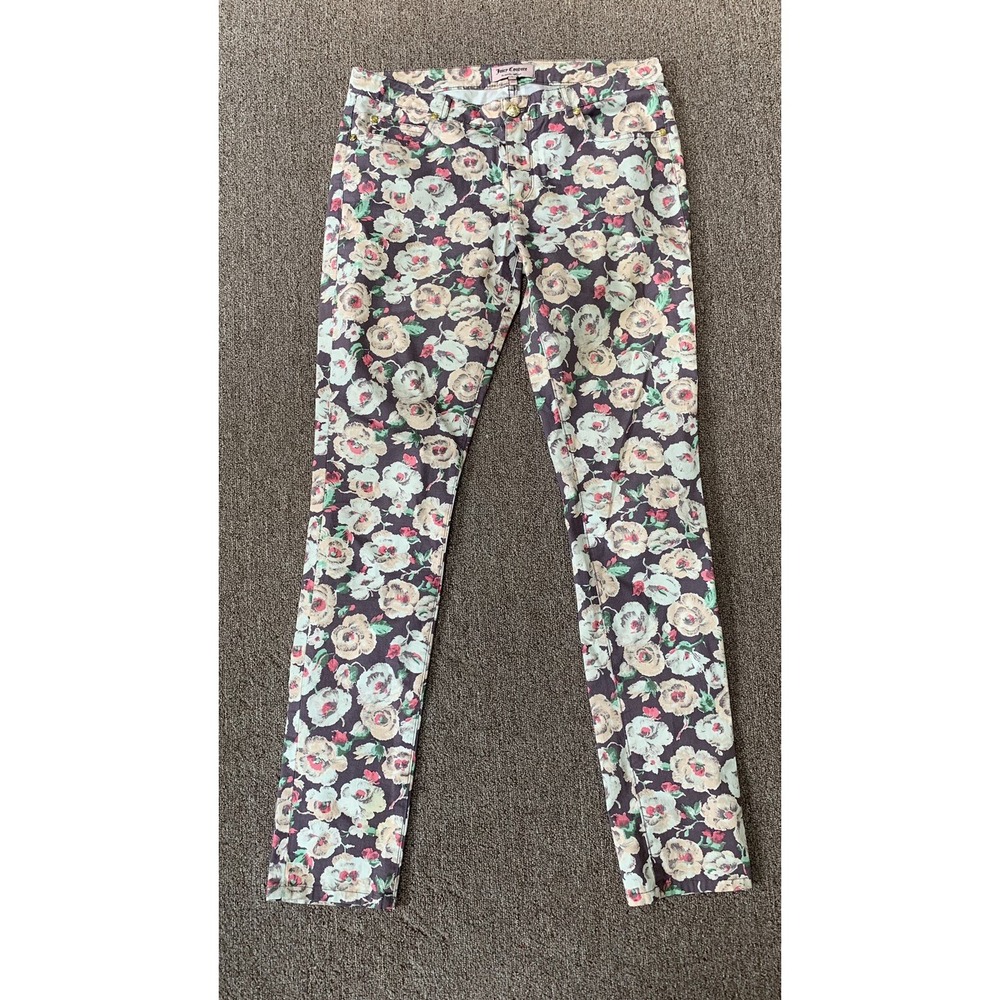 Juicy Couture Los Angeles Size 4 Women'sโ Flower Pants 29" Inseam